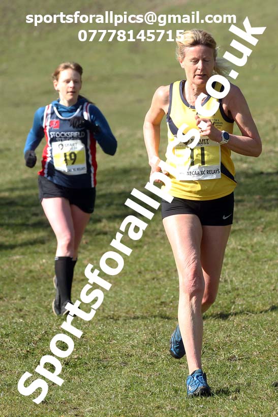 Masters men 2021 NECAA Cross Country Relays, Thornley Farm, Peterlee, Saturday, April 10th. Photo: David T. Hewitson/Sports for All Pics